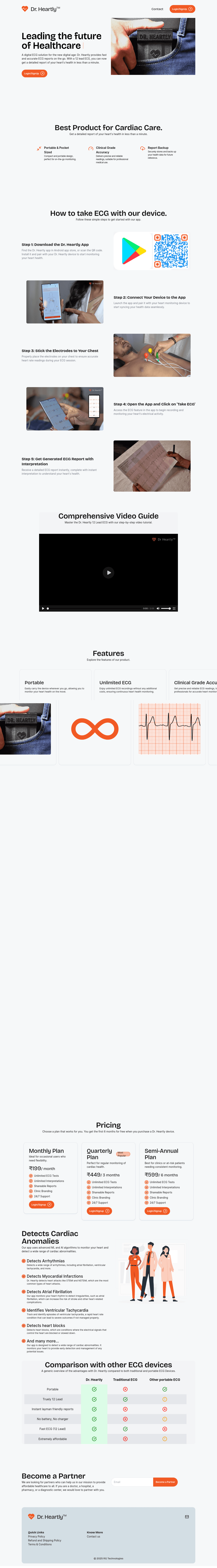 Dr Heartly website screenshot